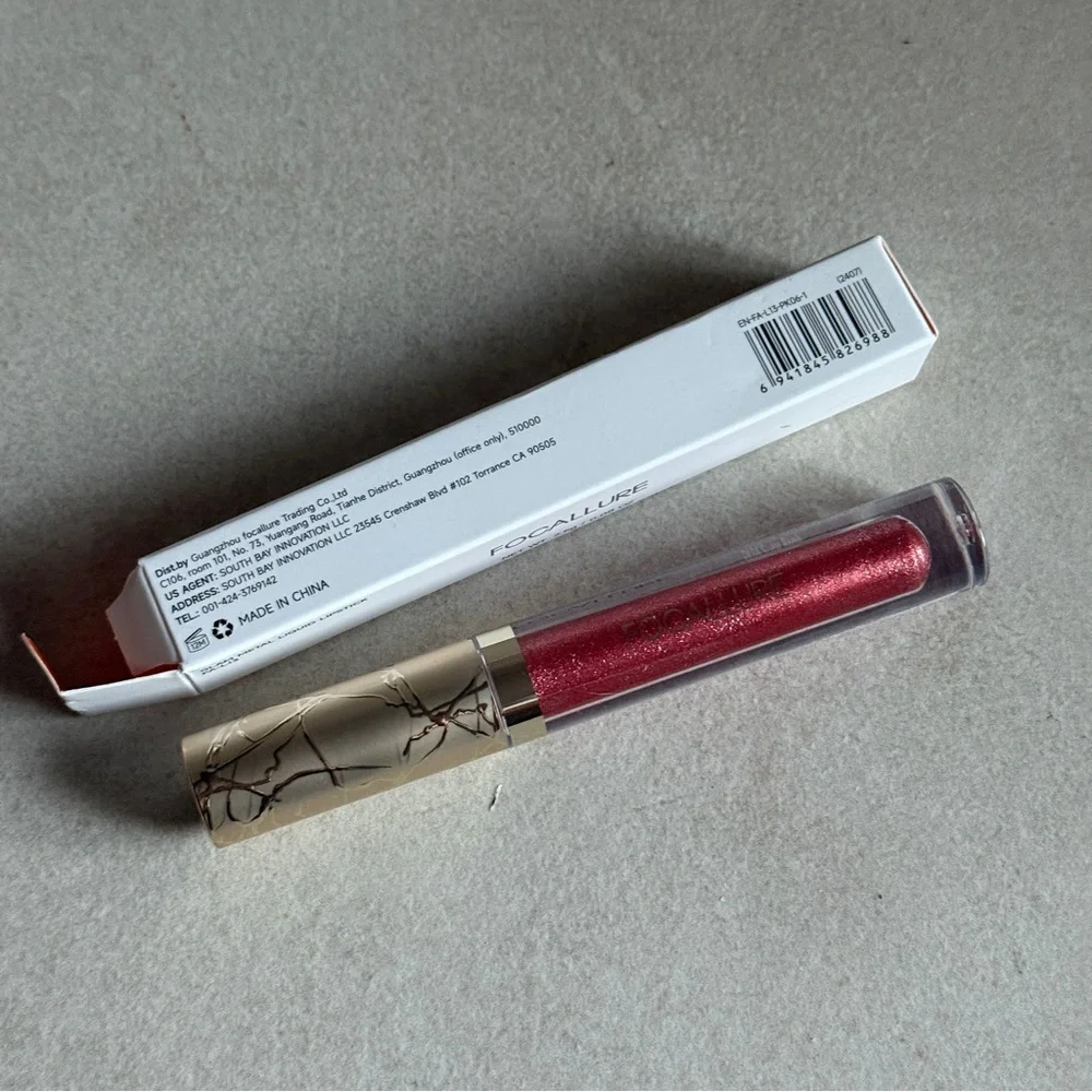 Focallure Glam Metal Liquid Lipstick Shimmer Red